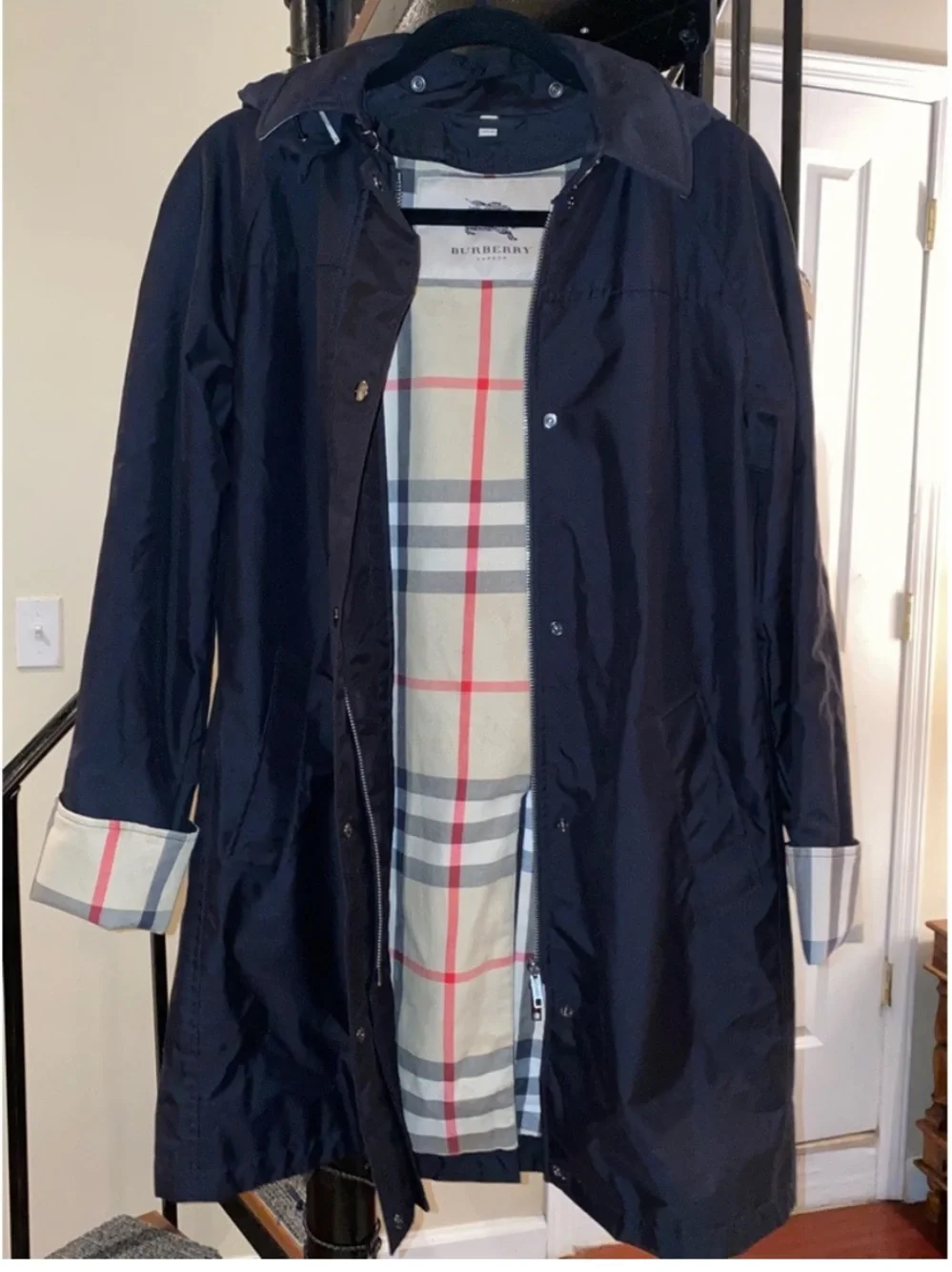 BURBERRY BRITNEY RAIN COAT WITH DETACHABLE FLEECE - Picture 9 of 10